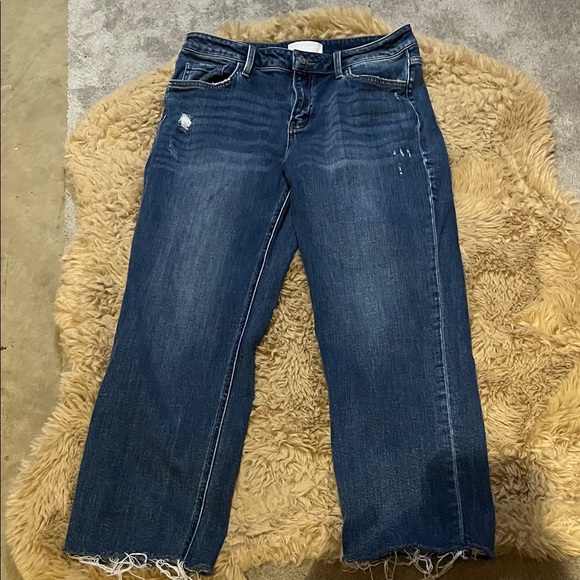 High Rise Distressed Denim Jeans - Picture 2 of 4